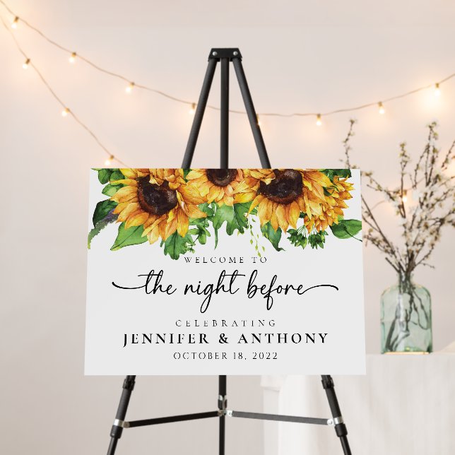 Sunflower the night before foam board (In Situ (Stand))