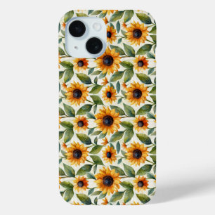 Sunflower Theme iPhone 15 Case