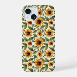 Sunflower Theme iPhone 15 Case