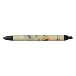 Sunflower Theme Name Pen For Planners