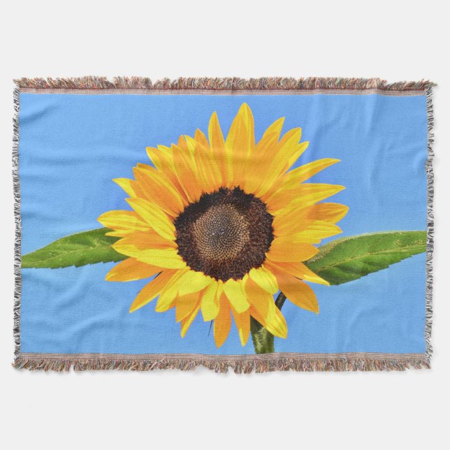 Sunflower Throw Blanket (Front)