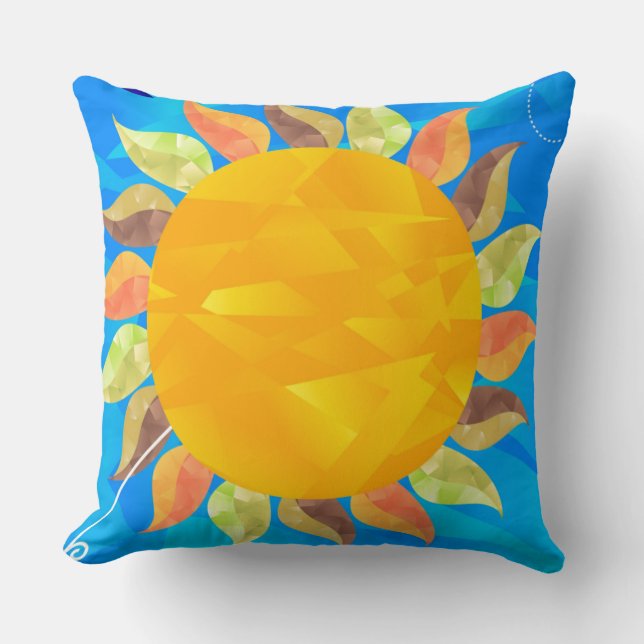 Sunflower Throw Pillow (Front)