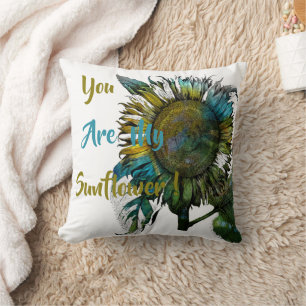  Sunflower Throw Pillow