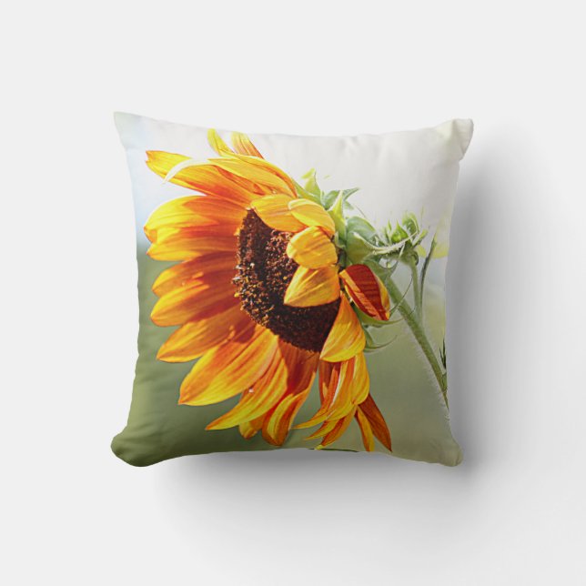 Sunflower Throw Pillow (Front)