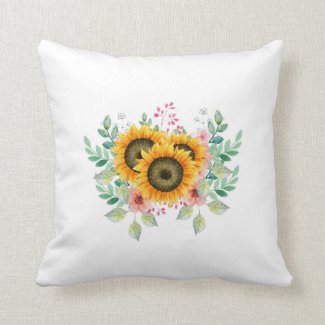 Sunflower   throw pillow