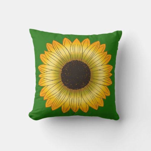 Sunflower Throw Pillow