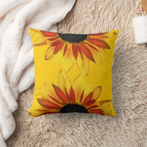 Sunflower Throw Pillow Zazzle