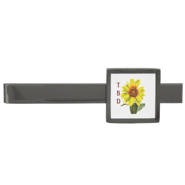 Sunflower Tie Bar (Front)
