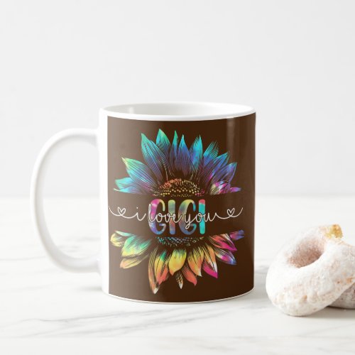 Sunflower Tie Dye I Love Gigi Happy Mothers Day  Coffee Mug