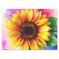 Sunflower Tissue Paper - Extra Large for Decoupage