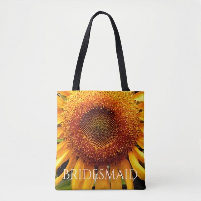 Sunflower tote for the Bridesmaid (Front)