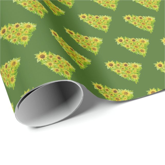 Sunflower Tree Wrapping Paper (Roll Corner)