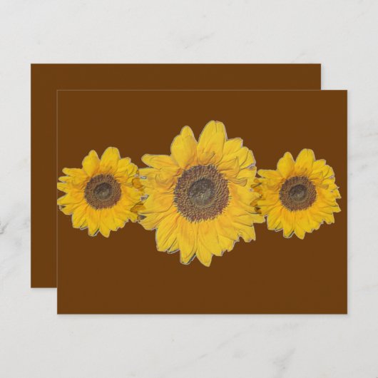 sunflower trio (Front/Back)