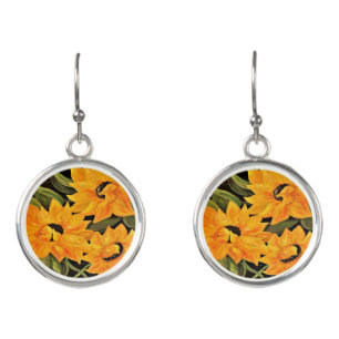 Sunflower Trio Earrings