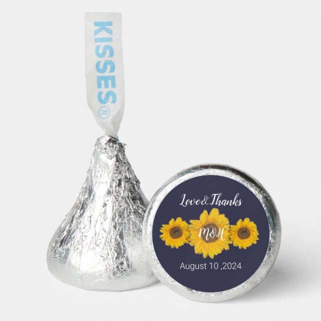 sunflower trio for weddings   hershey®'s kisses® (Front)