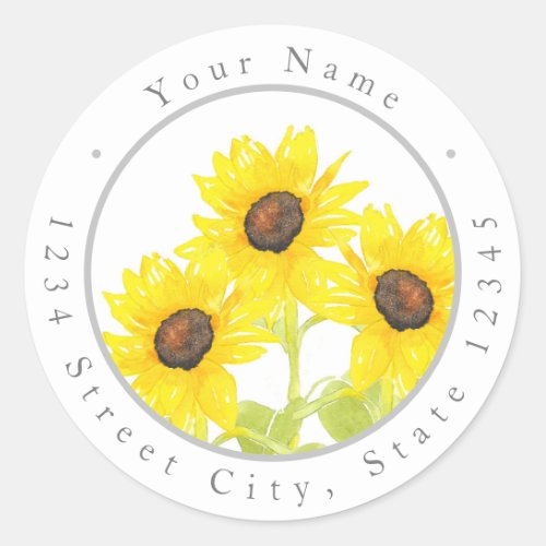 Sunflower Trio Labels