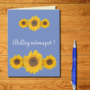 Sunflower trio  - name day card