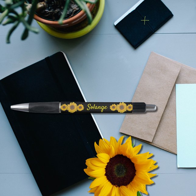 Sunflower trio -personalized pen (Creator Uploaded)