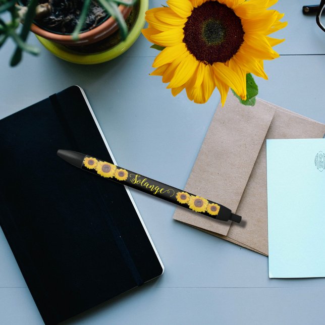 Sunflower trio -personalized pen (Creator Uploaded)