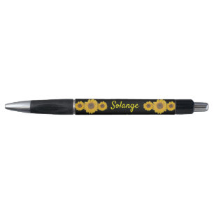 Sunflower trio -personalized pen