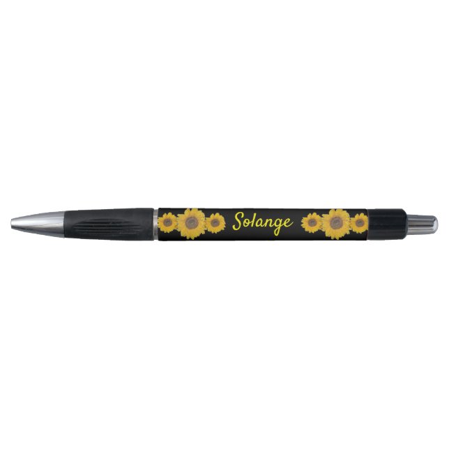 Sunflower trio -personalized  pen (Front)