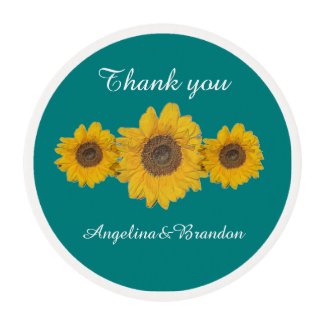 Sunflower Trio Wedding Favor