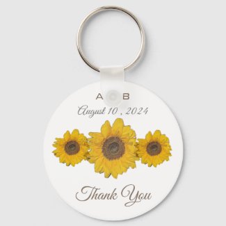 Sunflower trio - wedding favors