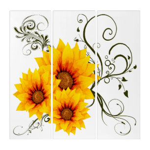 Sunflower Triptych