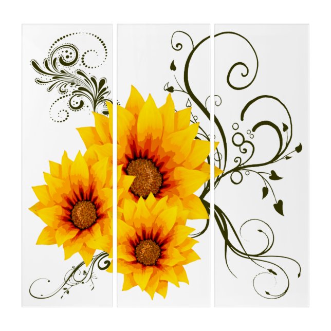 Sunflower Triptych (Front)
