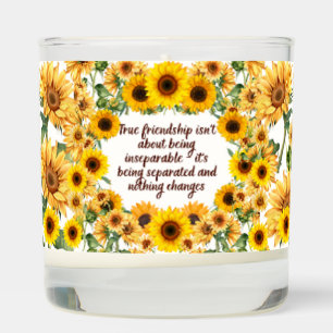 Sunflower True Friendship Scented Jar Candle