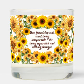 Sunflower True Friendship Scented Jar Candle