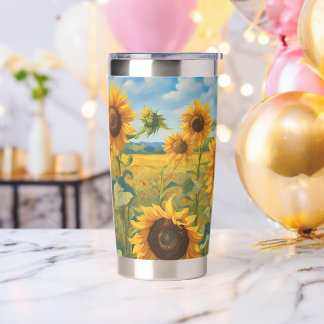 Sunflower tumbler 20oz