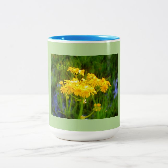 Sunflower Two-Tone Coffee Mug (Center)