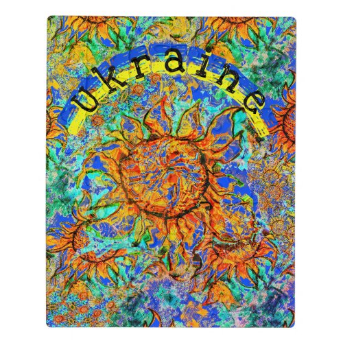 Sunflower Ukraine colorful pattern  flag  Jigsaw Puzzle