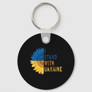 Sunflower Ukraine Flag Shirts I Stand With Ukraine Keychain