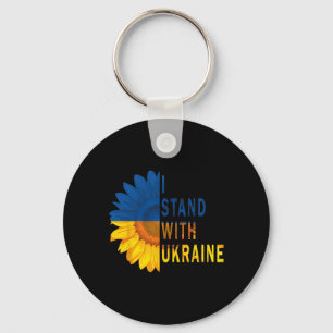 Sunflower Ukraine Flag Shirts I Stand With Ukraine Keychain
