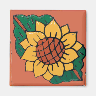 Sunflower, Ukraine,   Tile Magnet