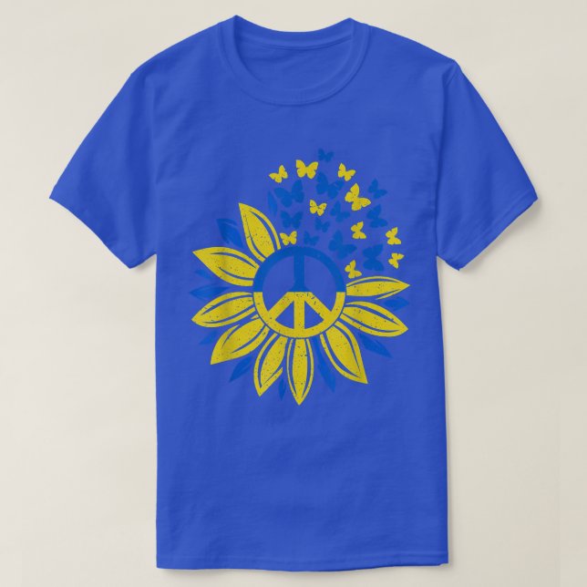 Sunflower Ukraine Ukrainian Flag Ukraine Flag Prid T-Shirt (Design Front)