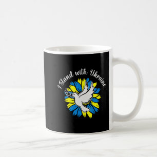 Sunflower Ukrainian Flag Dove Ukraine I Stand With Coffee Mug