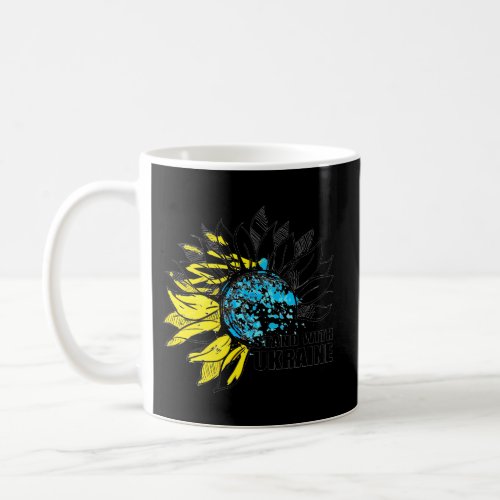 Sunflower Ukrainian Flag I Stand With Ukraine Ukra Coffee Mug