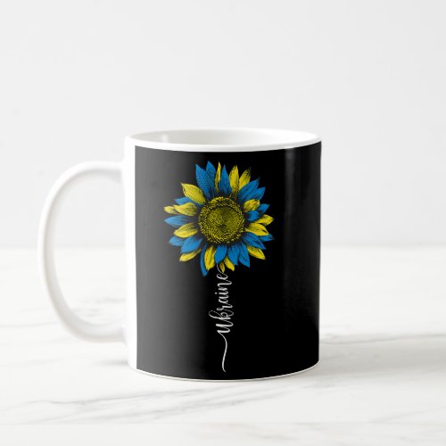 Sunflower Ukrainian Flag Support Ukraine Love Peac Coffee Mug