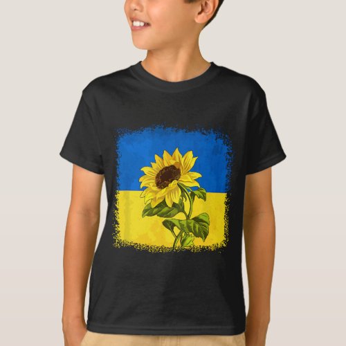Sunflower Ukrainian Support Stand With Ukraine Ukr T_Shirt