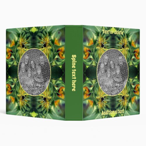 Sunflower Unfolding Frame Create Your Own Photo 3 Ring Binder