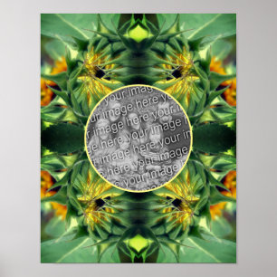 Sunflower Unfolding Frame Create Your Own Photo Poster