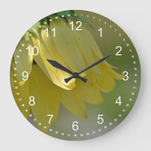 Sunflower Unique Large Clock