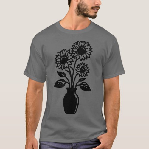 Sunflower Vase T_Shirt