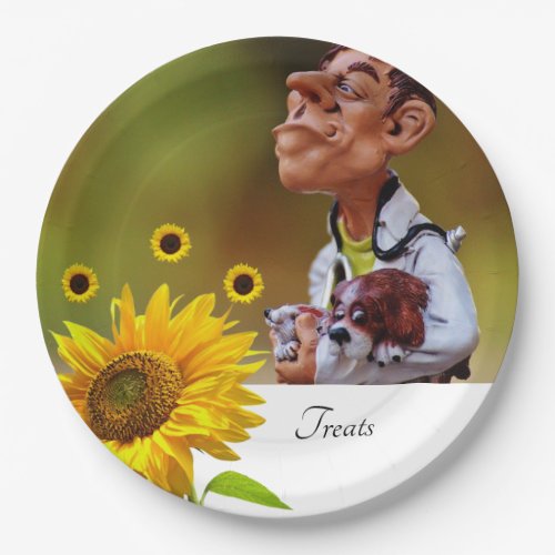 Sunflower Veterarian Paper Plates