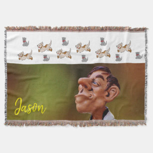 Sunflower Veterinarian Throw Blanket