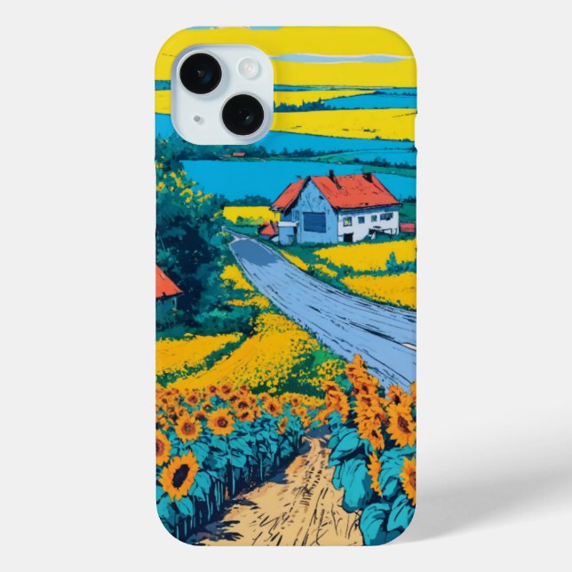 Sunflower Village Serenity Art Case-Mate iPhone Case (Back)