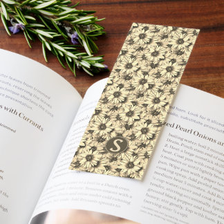 Sunflower Vintage Charm Sepia Tone Bookmark